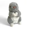 Plüss nyúl, szürke, ülő, 22 cm