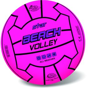   Labda, Beach Volley, strand röplabda, fluoreszkálós, 3 szín, 21 cm