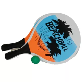 Beach ball ütők, 2 színben hálós csomagolásban