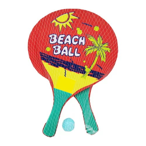 Beach ball ütők, 2 színben hálós csomagolásban