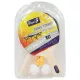 Ping-pong ütő készlet 3 labdával, 19x30 cm, PVC csomagolásban.
