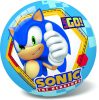 Sonic a sündisznó mintás labda, 23 cm átmérőjű gyermekjáték.