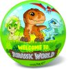 Jurassic World mintás labda, 23 cm átmérőjű játék gyerekeknek.