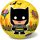 Super Hero mintás, 14 cm-es labda gyerekeknek játékra.