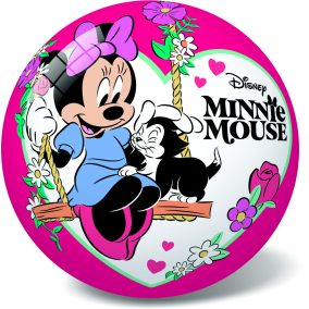 Labda, jogdíjas, Disney, Minnie egér, virágos, 23 cm