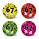 Labda, ''Six-seven'', nem jog, fluoreszkálós, 4 szín, 11 cm