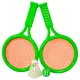 Ütő klt., hálós, + 2 labda, 2 szín, 17x30 cm hálós