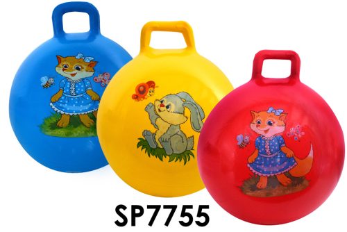 Ugráló labda 55 cm, színes, vidám mozgásélmény gyerekeknek.