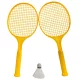 Ütő klt., műa. rácsos, + 1 tollaslabda, nagy, 47x20 cm hálós