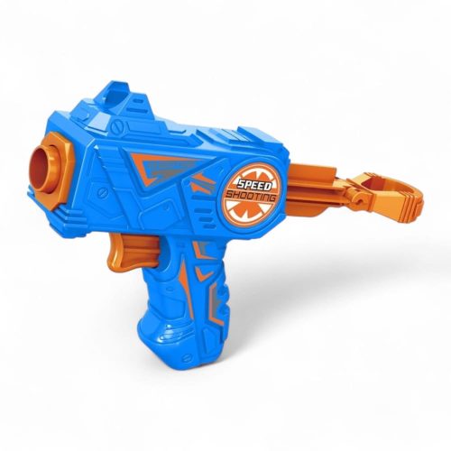 Szivacs lövedék kilövő pisztoly klt., 2 pisztoly, 24x15 cm dob.