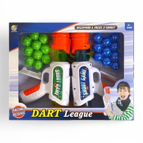   Labdakilövő klt., pisztoly, 2 db + labda + céltábla, 32x25 cm dob.