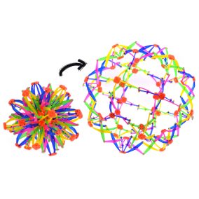 Galaxy labda, neon, összecsukva: 16 cm, 28 cm, zacsk.