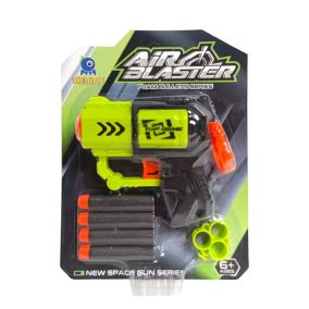   Szivacs lövedék kilövő pisztoly klt., + 4 lövedék, 16x20 cm lapon