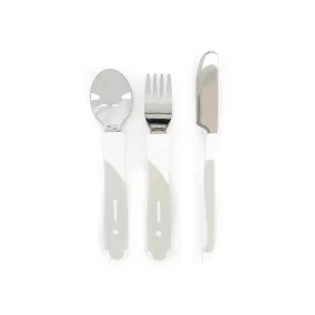   Twistshake rozsdamentes acél tanuló evőeszköz készlet 12hónap+, fehér