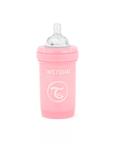 Twistshake Anti-Colic cumisüveg 180ml, rózsaszín
