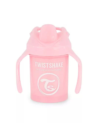 Twistshake Mini Cup, fogantyús pohár 230ml 4hónap+, rózsaszín