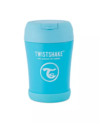 Twistshake rozsdamentes hőtartó ételtároló, 350 ml, kék  babaétel termosz
