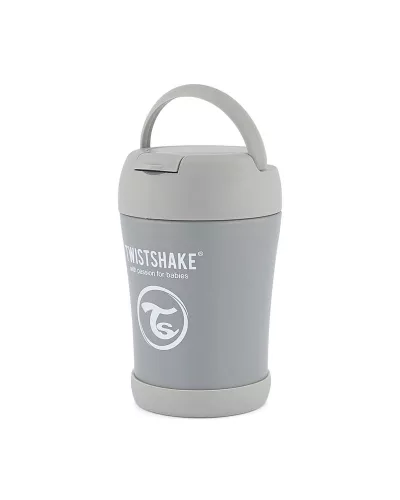 Twistshake rozsdamentes hőtartó ételtároló, 350 ml, szürke  babaétel termosz