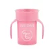 Twistshake 360 tanulópohár 6hónap+, rózsaszín