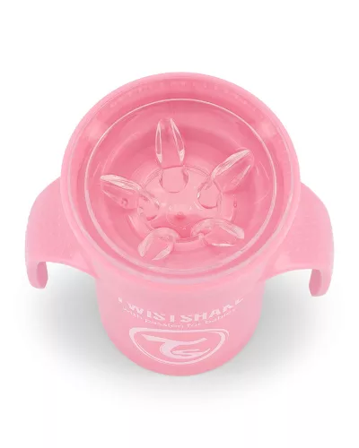 Twistshake 360 tanulópohár 6hónap+, rózsaszín