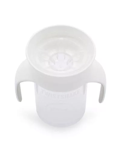 Twistshake 360 tanulópohár 6hónap+, fehér