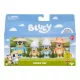 Bluey figura, 4 db,  családi utazás, 6-8 cm, 23x17 cm dob.
