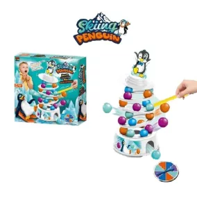   Egyensúlyozó pingvin társasjáték: szórakoztató kihívás gyerekeknek.