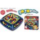 Golyós színválogató logikai társasjáték, 22x22 cm, dobókockás