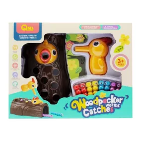   Harkály fakopáncs társasjáték - mágneses, 27x21 cm, dobókockával