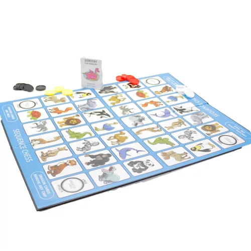 Állatos kártyajáték gyerekeknek, 27x20 cm-es dobozban.