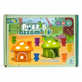   Gombaház építő társasjáték - kreatív szórakozás gyerekeknek