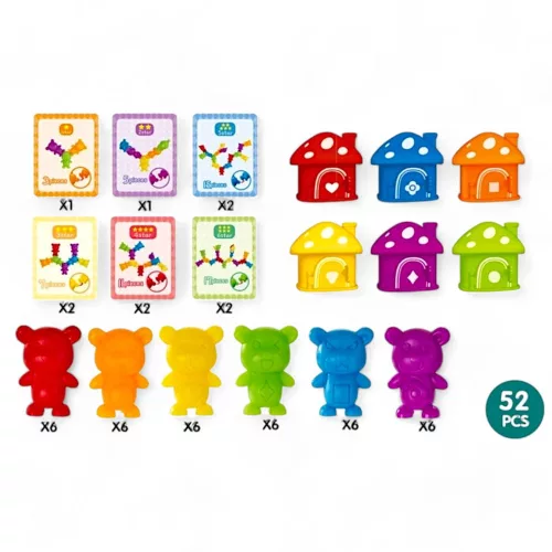 Gombaház építő társasjáték - kreatív szórakozás gyerekeknek