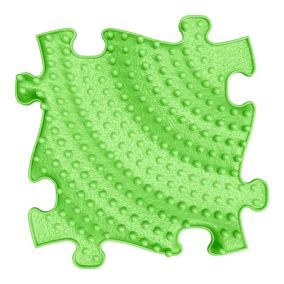   Muffik szenzoros ortopédiai szőnyeg puzzle twister lime - kemény