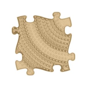   Muffik szenzoros ortopédiai szőnyeg puzzle twister bézs - kemény