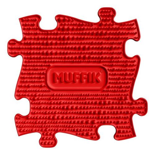 Muffik szenzoros ortopédiai szőnyeg  puzzle piros - puha