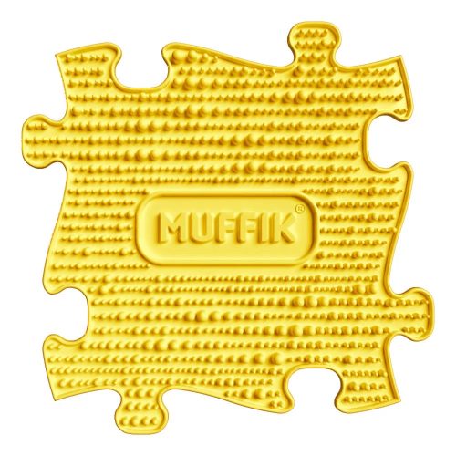 Muffik szenzoros ortopédiai szőnyeg  puzzle sárga - puha