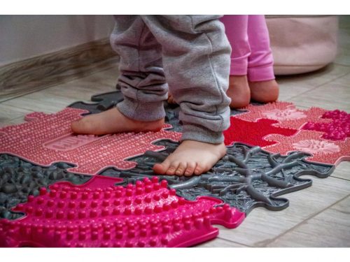 Muffik szenzoros ortopédiai szőnyeg puzzle menta - puha