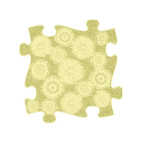   Muffik szenzoros ortopédiai szőnyeg rét puzzle pasztell sárga - puha