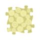 Muffik szenzoros ortopédiai szőnyeg rét puzzle pasztell sárga - puha