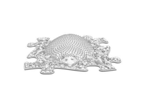 Muffik Kemény Süni Puzzle ezüst