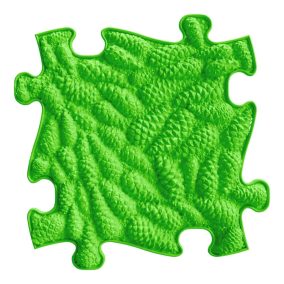   Muffik szenzoros ortopédiai szőnyeg erdő puzzle lime - kemény