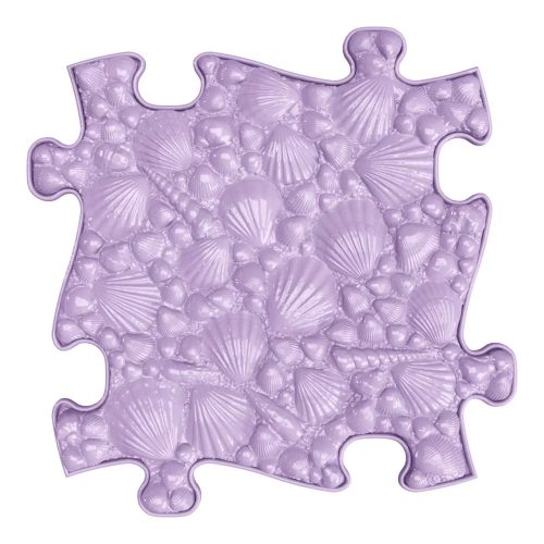 Muffik szenzoros ortopédiai szőnyeg kagyló puzzle lila - kemény