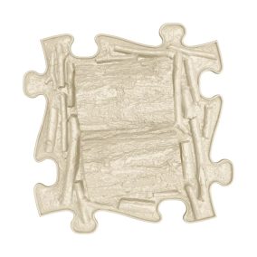   Muffik szenzoros ortopédiai szőnyeg puzzle fatörzs bézs- kemény