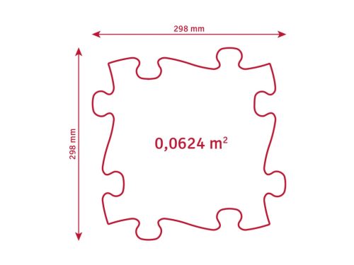 Muffik szenzoros ortopédiai szőnyeg puzzle tengerpart zöld- puha