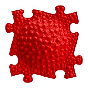   Muffik szenzoros ortopédiai szőnyeg puzzle tengerpart piros - kemény