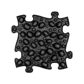   Muffik szenzoros ortopédiai szőnyeg puzzle dió fekete - kemény