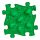 Muffik szenzoros ortopédiai szőnyeg dínó tojás puzzle zöld - puha
