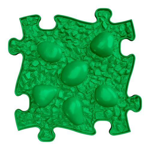 Muffik szenzoros ortopédiai szőnyeg dínó tojás puzzle zöld - puha