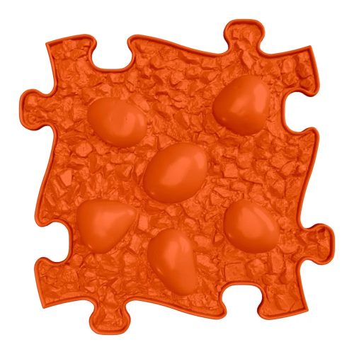 Muffik szenzoros ortopédiai szőnyeg dínó tojás puzzle narancssárga - puha