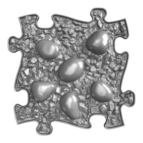   Muffik szenzoros ortopédiai szőnyeg dínó tojás puzzle szürke - kemény